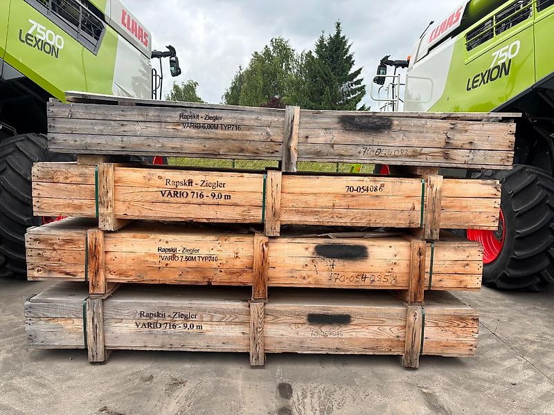 Ziegler Rapskits Claas Vario 716 7,50m mit 1 Rapsmetrenner rechts
