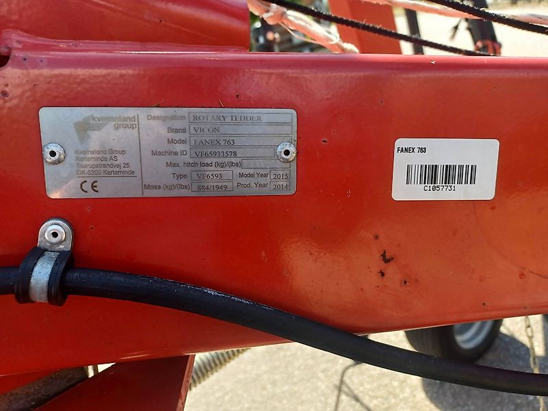 Vicon USED Vicon Fanex 763 Tedder For Sale