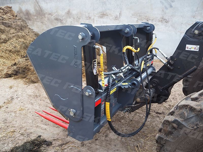 KREATEC Silageschneidzange / Silageschneider 1,8m mit 3 Zylindern,Zähne Hardox 500