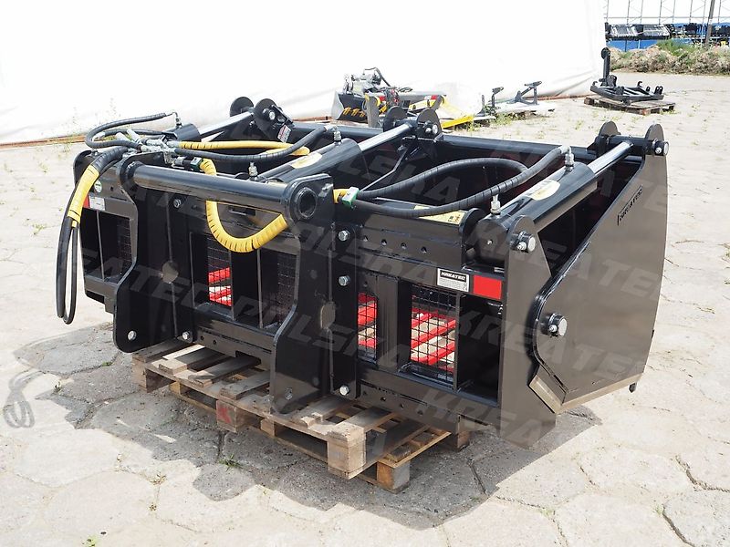 KREATEC Silageschneidzange / Silageschneider 1,8m mit 3 Zylindern,Zähne Hardox 500