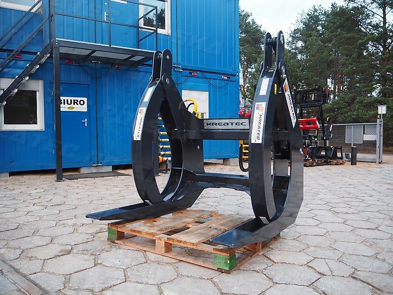 KREATEC Poltergabel doppelt / Forstgreifer/Holzzange/Holzgreifer