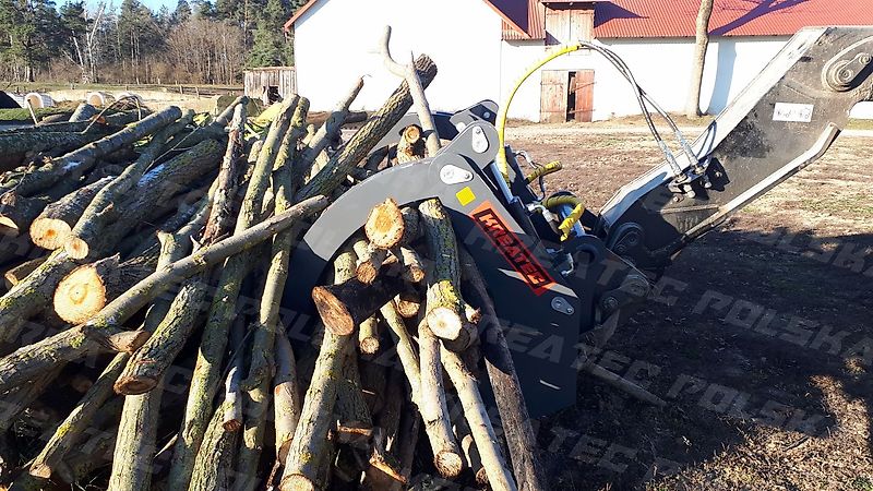 KREATEC Poltergabel doppelt / Forstgreifer/Holzzange/Holzgreifer