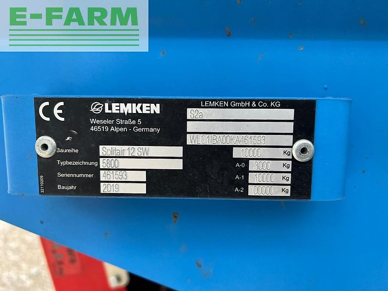 Lemken Azurit 9 8.75 Solitair 12/5800