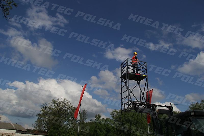 KREATEC Arbeitskorb, Arbeitsbühne 2,0 m mit Erhöhung 1,5