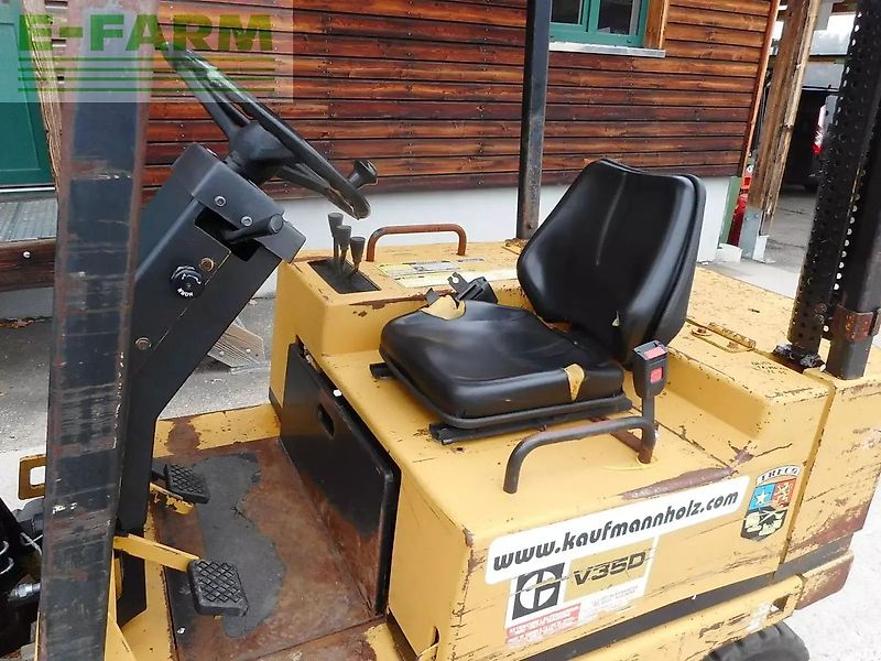 Caterpillar v35d mit triplexfreihubmast + seitenschieber