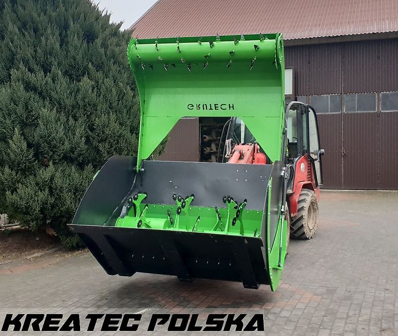 Grutech Futterverteilschaufel mit Sternmesser GTH-ŁFM2 Łyżka z frezem do zadawania paszy GTH-ŁFM2 Breite von 1,5 m bis 2,5m