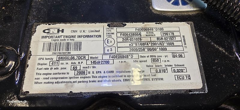 Iveco F4DE0684B*D Motor (Spare part/Reservedel/Ersatzteil)