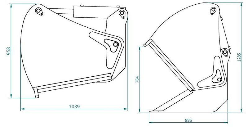 TOP-AGRO Silageschneidschaufel SSS ab 1,0 bis 1,80m
