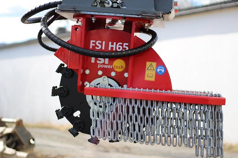 FSI H65-130 Stubbenfräse /Wurzelfräse /Stockfräse /Baumstumpffräse für Bagger-Aktion-