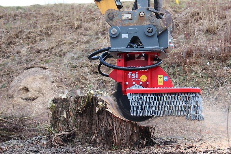 FSI H65-130 Stubbenfräse /Wurzelfräse /Stockfräse /Baumstumpffräse für Bagger-Aktion-