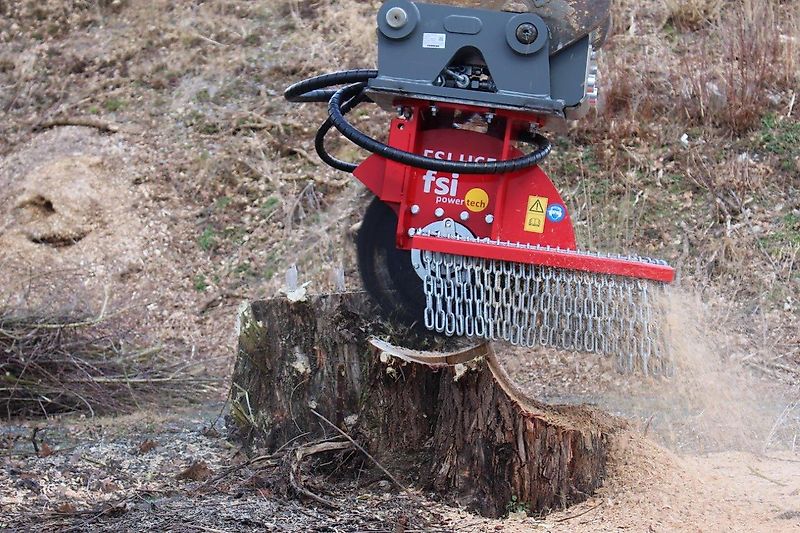 FSI H65-130 Stubbenfräse /Wurzelfräse /Stockfräse /Baumstumpffräse für Bagger-Aktion-