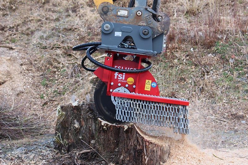 FSI H65-130 Stubbenfräse /Wurzelfräse /Stockfräse /Baumstumpffräse für Bagger-Aktion-