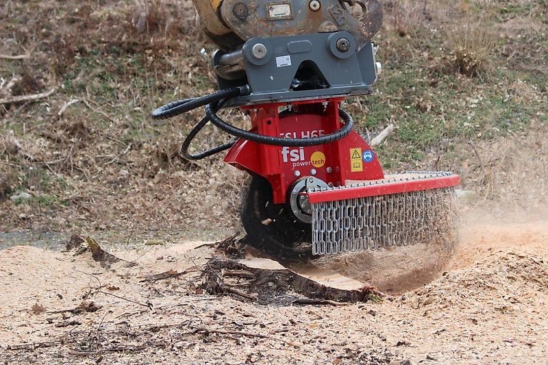 FSI H65-130 Stubbenfräse /Wurzelfräse /Stockfräse /Baumstumpffräse für Bagger-Aktion-